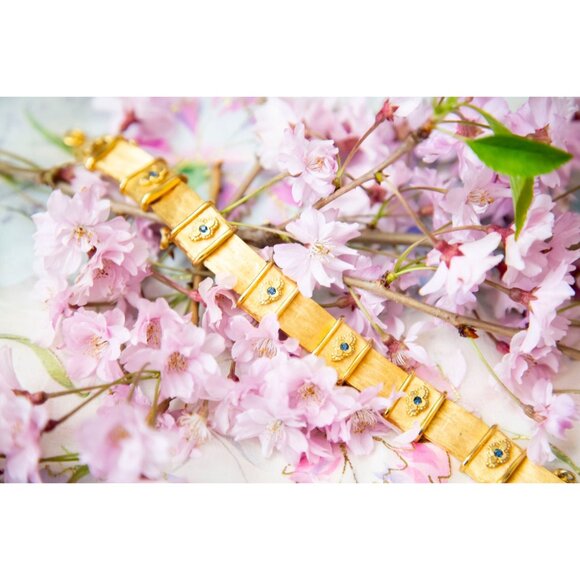 7 Inch Vintage Royal Victorian Bracelet By BSK - RG1 - Picture 4 of 7